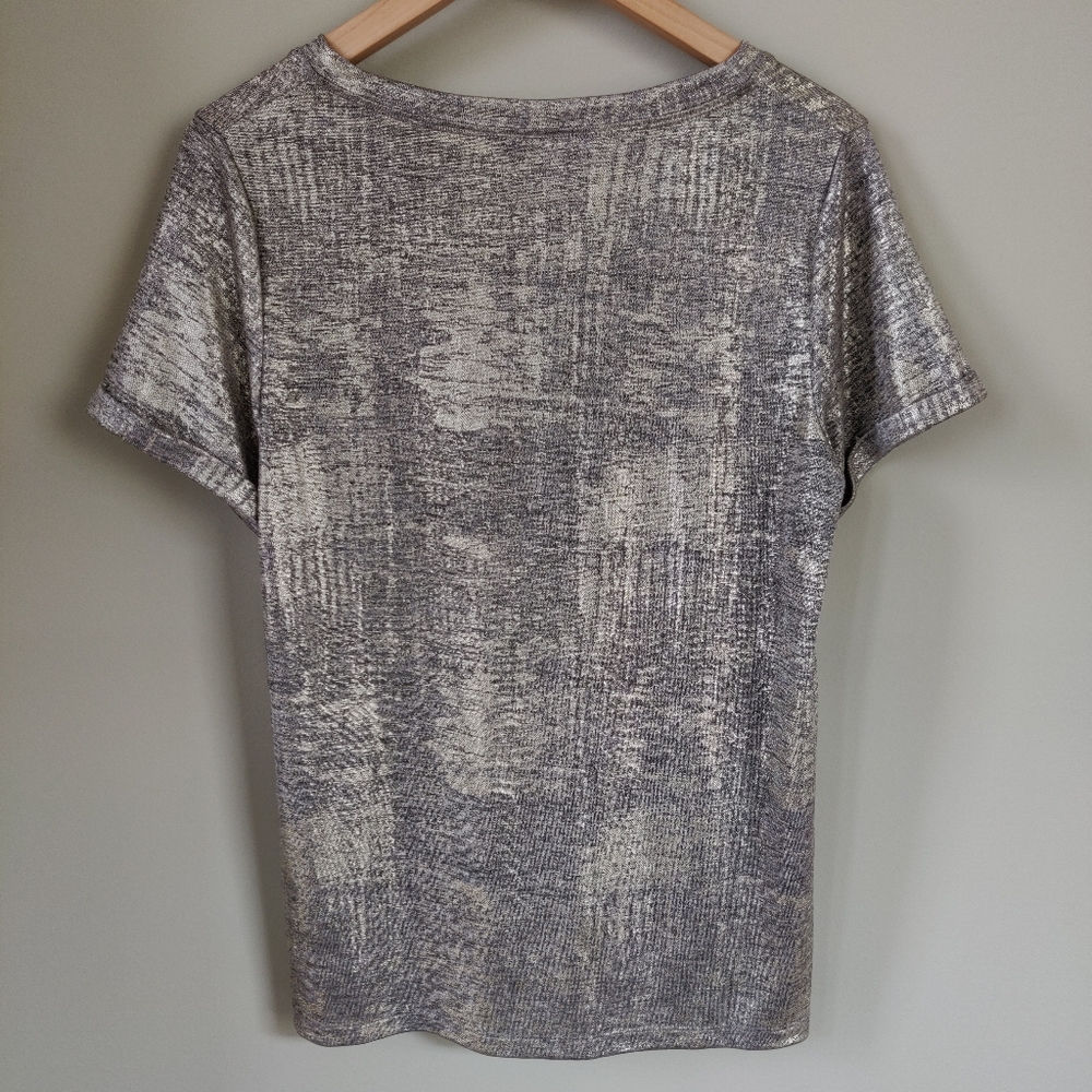 Anthropologie Akemi + Kin Gold Shimmer Top Small - Picture 6 of 11